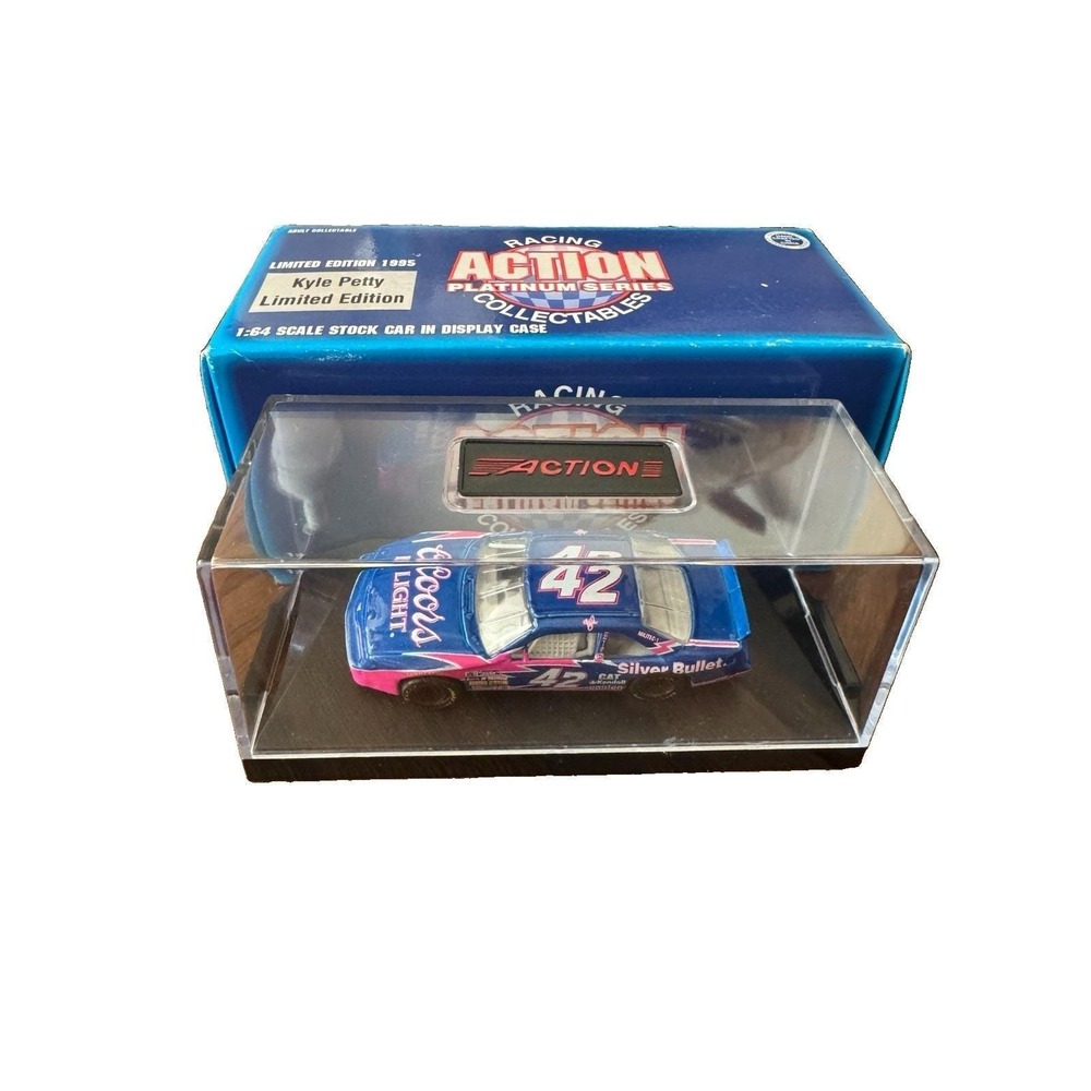 Kyle Petty #42 Coors Light 1995 Action 1:64 Scale Die Cast with Display Case